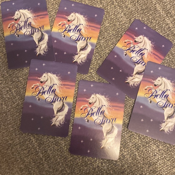 Lot of 7 Bella Sara Magical Horse Trading Cards from 2006-08 & Game Card Info - Picture 3 of 3